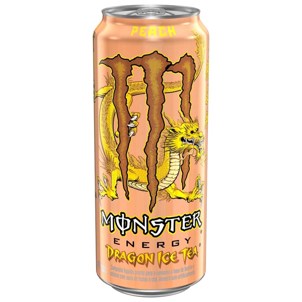 Monster Dragon Ice Tea Peach Brazil 473ml