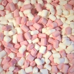 Petits marshmallows assortis rose et blanc 100g